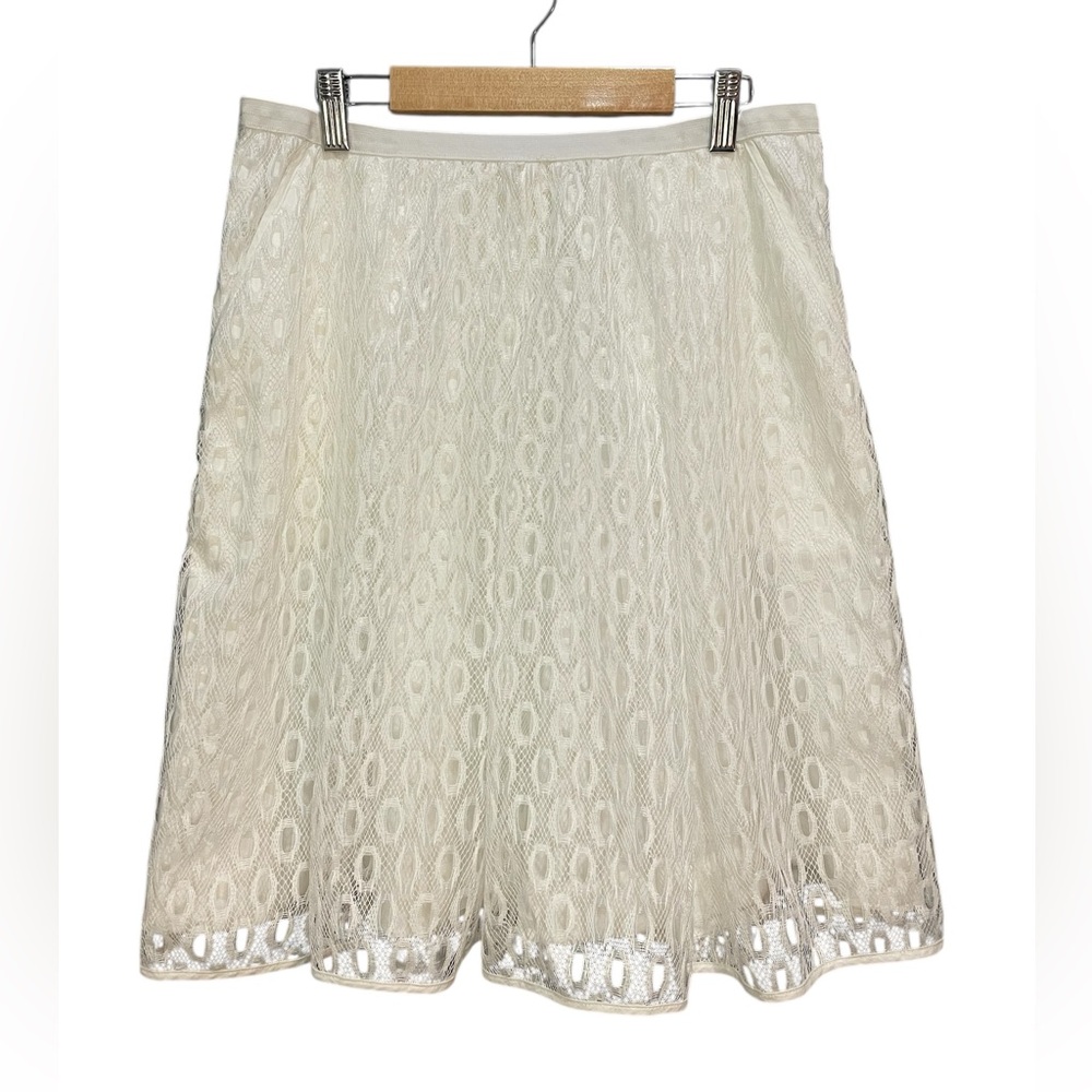 Maeve Cream Lace A-Line Skirt